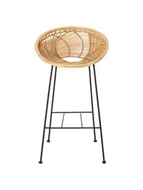 Bloomingville Rattan-Barstuhl Yonne Mit Metall-Beinen 6 Bloomingville Rattan-Barstuhl Yonne Mit Metall-Beinen – Bild 4