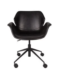 Zuiver Kunstleder-Schreibtischstuhl Nikki, Höhenverstellbar 6 Zuiver Kunstleder-Schreibtischstuhl Nikki, Höhenverstellbar – Bild 4