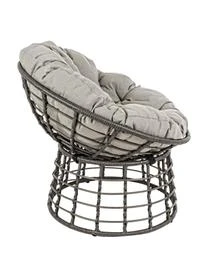 Papasansessel Molly Aus Kunststoff-Geflecht Mit Sitzkissen 6 Papasansessel Molly Aus Kunststoff-Geflecht Mit Sitzkissen – Bild 4