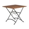 Klappbarer Gartentisch Parklife Mit Holzplatte, 80 X 80 Cm