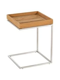 Balkon-Tablettisch Pizzo Mit Teakholzplatte 3 Balkon-Tablettisch Pizzo Mit Teakholzplatte