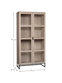 Glasvitrine Everett Mit Eichenholz-Rahmen 5 Glasvitrine Everett Mit Eichenholz-Rahmen – Bild 3