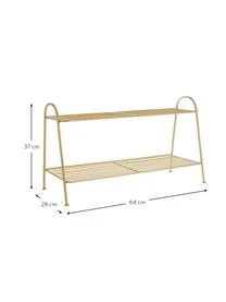 Madam Stoltz Kleines Schuhregal Anna Mit 2 Ablageflächen 6 Madam Stoltz Kleines Schuhregal Anna Mit 2 Ablageflächen – Bild 4