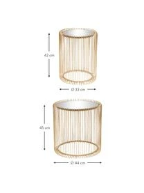 Metall-Beistelltisch 2er-Set Wire Mit Glasplatte 6 Metall-Beistelltisch 2er-Set Wire Mit Glasplatte – Bild 4