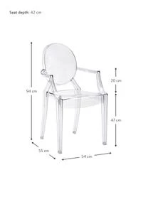 Kartell Design Armlehnstuhl Louis Ghost 6 Kartell Design Armlehnstuhl Louis Ghost – Bild 4