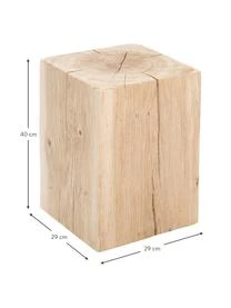 Hocker Block Aus Massivem Eichenholz 5 Hocker Block Aus Massivem Eichenholz – Bild 3