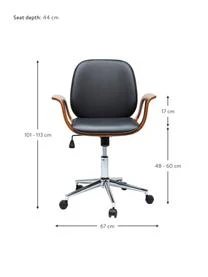 Kunstleder-Schreibtischstuhl Patron, Höhenverstellbar 5 Kunstleder-Schreibtischstuhl Patron, Höhenverstellbar – Bild 3