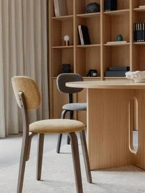 Menu Runder Esstisch Androgyne Mit Eichenfurnier, Verschiedene Größen 4 Menu Runder Esstisch Androgyne Mit Eichenfurnier, Verschiedene Größen – Bild 2