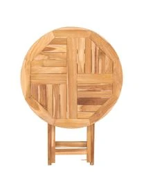 Klappbarer Gartentisch Oviedo Aus Teakholz, Ø 70 Cm 7 Klappbarer Gartentisch Oviedo Aus Teakholz, Ø 70 Cm – Bild 5