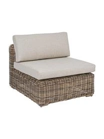 Garten-Loungesessel Coraline Mit Kissen In Hellbraun/Beige 3 Garten-Loungesessel Coraline Mit Kissen In Hellbraun/Beige