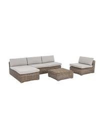 Garten-Loungesessel Coraline Mit Kissen In Hellbraun/Beige 6 Garten-Loungesessel Coraline Mit Kissen In Hellbraun/Beige – Bild 4