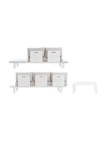 Garten-Lounge-Set Konnor In Beige/Weiß, 3-tlg. 8 Garten-Lounge-Set Konnor In Beige/Weiß, 3-tlg. – Bild 6