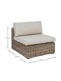 Garten-Loungesessel Coraline Mit Kissen In Hellbraun/Beige 5 Garten-Loungesessel Coraline Mit Kissen In Hellbraun/Beige – Bild 3