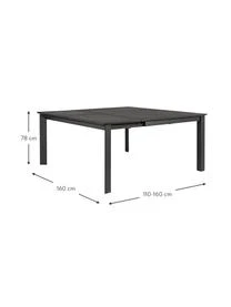 Ausziehbarer Gartentisch Konnor, 110 - 160 X T 160 Cm 5 Ausziehbarer Gartentisch Konnor, 110 - 160 X T 160 Cm – Bild 3