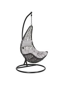 Hängesessel Amirantes Mit Kissen In Schwarz/Grau