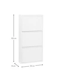 Wand-Schuhschrank Caruso Mit 3 Klappfächern 6 Wand-Schuhschrank Caruso Mit 3 Klappfächern – Bild 4