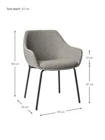 Polsterstuhl Haley Mit Metall-Beinen 5 Polsterstuhl Haley Mit Metall-Beinen – Bild 3