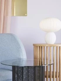 Runder Metall-Beistelltisch Flow Mit Glasplatte 6 Runder Metall-Beistelltisch Flow Mit Glasplatte – Bild 4