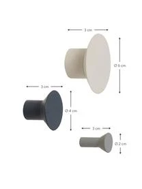 Wandhaken-Set Spot Aus Metall, 3-tlg. 4 Wandhaken-Set Spot Aus Metall, 3-tlg. – Bild 2