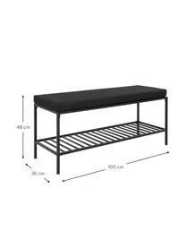 Metall-Sitzbank Noel Mit Polyester-Sitzkissen 6 Metall-Sitzbank Noel Mit Polyester-Sitzkissen – Bild 4