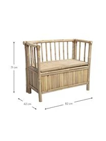 Bambus-Sitzbank Samin Mit Stauraum 5 Bambus-Sitzbank Samin Mit Stauraum – Bild 3