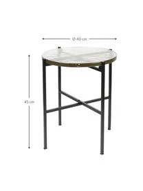 Runder Beistelltisch Vidrio Mit Glasplatte 5 Runder Beistelltisch Vidrio Mit Glasplatte – Bild 3