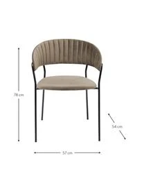 Samt-Polsterstühle Belle, 2 Stück 5 Samt-Polsterstühle Belle, 2 Stück – Bild 3