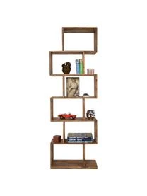 Standregal Authentico Zick Zack Aus Sheeshamholz 5 Standregal Authentico Zick Zack Aus Sheeshamholz – Bild 3