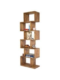 Standregal Authentico Zick Zack Aus Sheeshamholz 6 Standregal Authentico Zick Zack Aus Sheeshamholz – Bild 4