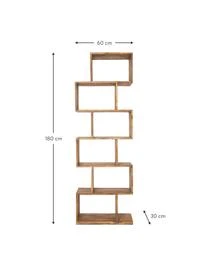 Standregal Authentico Zick Zack Aus Sheeshamholz 4 Standregal Authentico Zick Zack Aus Sheeshamholz – Bild 2