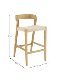 Barstuhl Vikdalen Mit Geflecht 5 Barstuhl Vikdalen Mit Geflecht – Bild 3