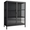 Schwarze Glasvitrine Brisbane 1 Schwarze Glasvitrine Brisbane -Westwing Now 1688271