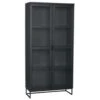 Schwarze Glasvitrine Everett 1 Schwarze Glasvitrine Everett -Westwing Now 1688335