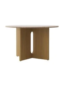 Menu Runder Esstisch Androgyne Mit Tischplatte Aus Sandstein, Ø 120 Cm