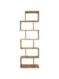 Standregal Authentico Zick Zack Aus Sheeshamholz 3 Standregal Authentico Zick Zack Aus Sheeshamholz