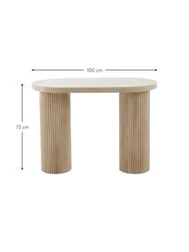 Holz-Schreibtisch Torello Mit Rillenrelief 5 Holz-Schreibtisch Torello Mit Rillenrelief – Bild 3